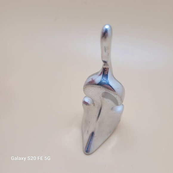 Hoselton Signed Aluminum Cello Sculpture Vintage Figurine Canada MCM - Picture 3 of 11